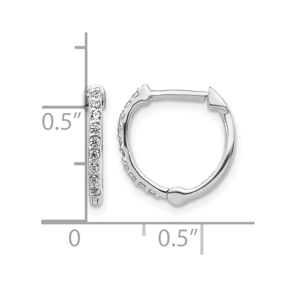 1/5 carat Diamond Hoop Earrings - WBC