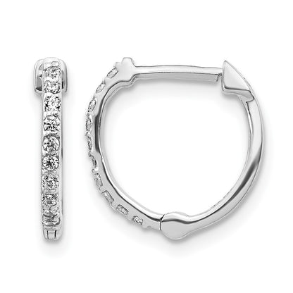 1/5 carat Diamond Hoop Earrings - WBC
