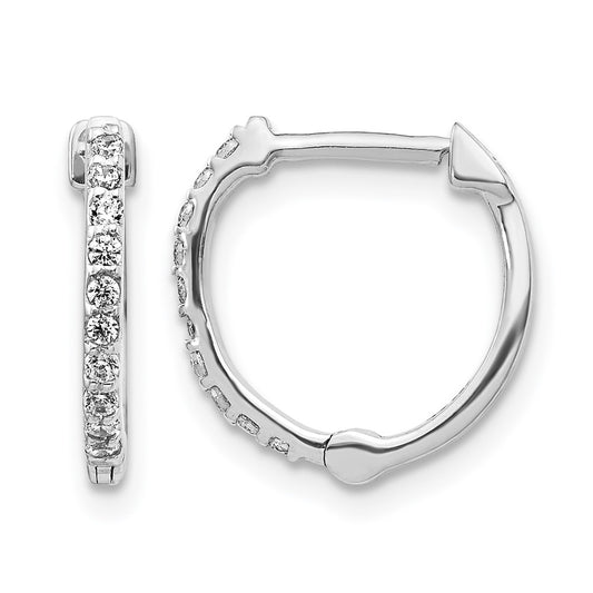 1/5 carat Diamond Hoop Earrings - WBC
