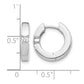 1/6 carat AA Diamond Hinged Hoop Earrings - WBC
