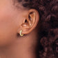 1/4 carat Baguette Diamond Channel-set Hinged Hoop Earrings - WBC