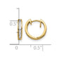1/4 carat Baguette Diamond Channel-set Hinged Hoop Earrings - WBC