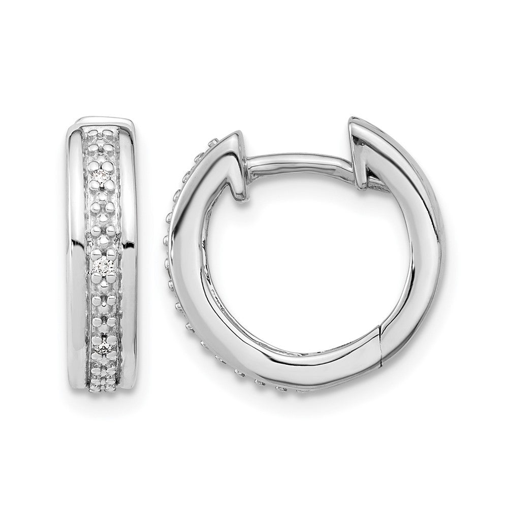 Diamond Complete Hinged Hoop Earrings - WBC