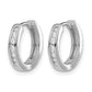 1/10 carat Diamond Channel-set Hinged Hoop Earrings - WBC