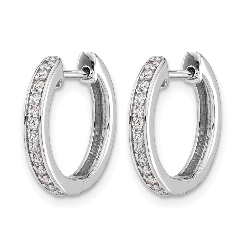 1/3 carat Diamond Complete Hinged Hoop Earrings - WBC