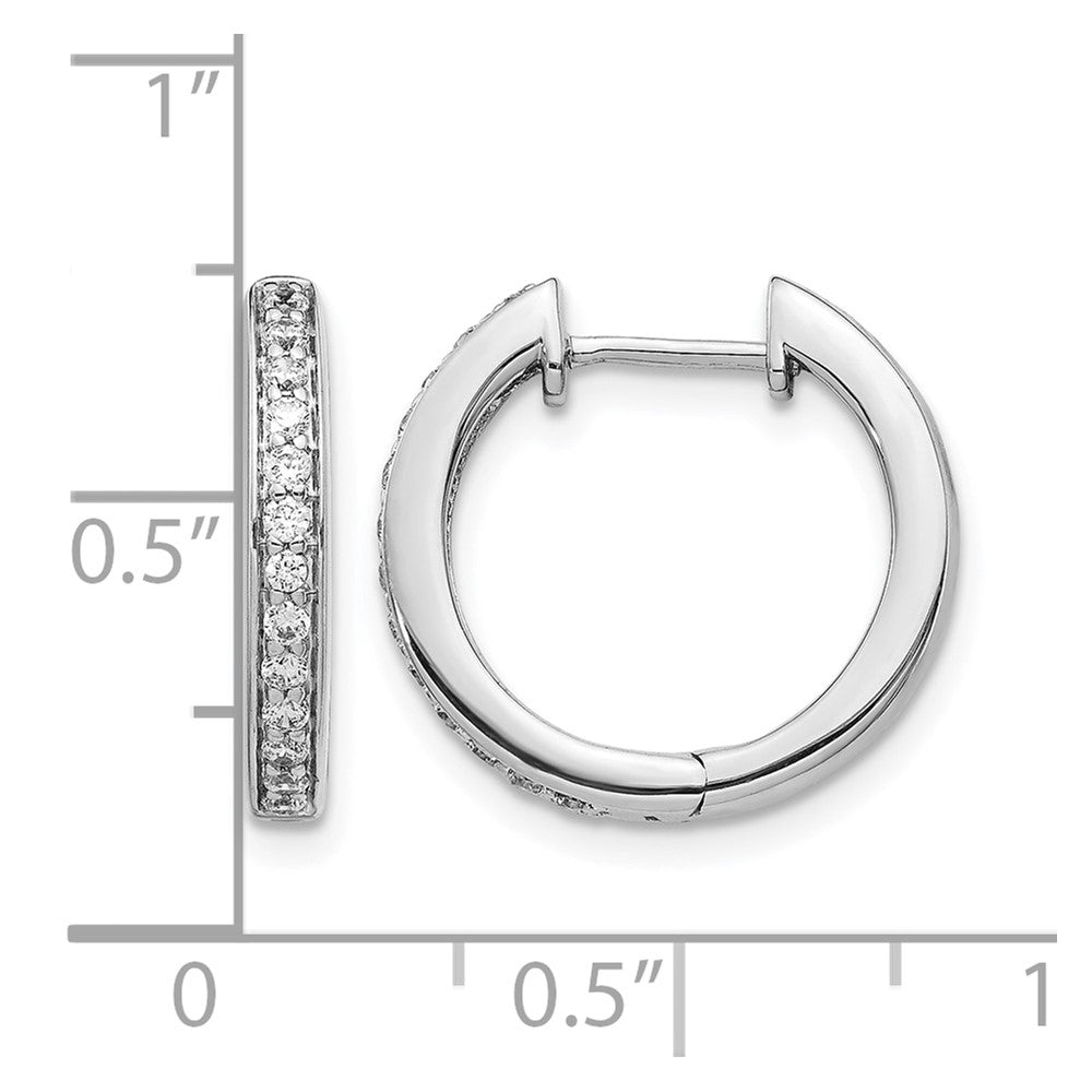 1/3 carat Diamond Complete Hinged Hoop Earrings - WBC