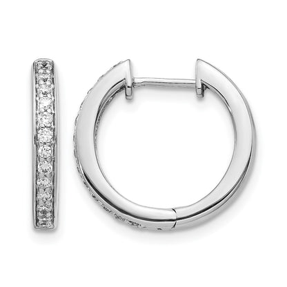 1/3 carat Diamond Complete Hinged Hoop Earrings - WBC