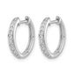1/4 carat Diamond Complete Hinged Hoop Earrings - WBC