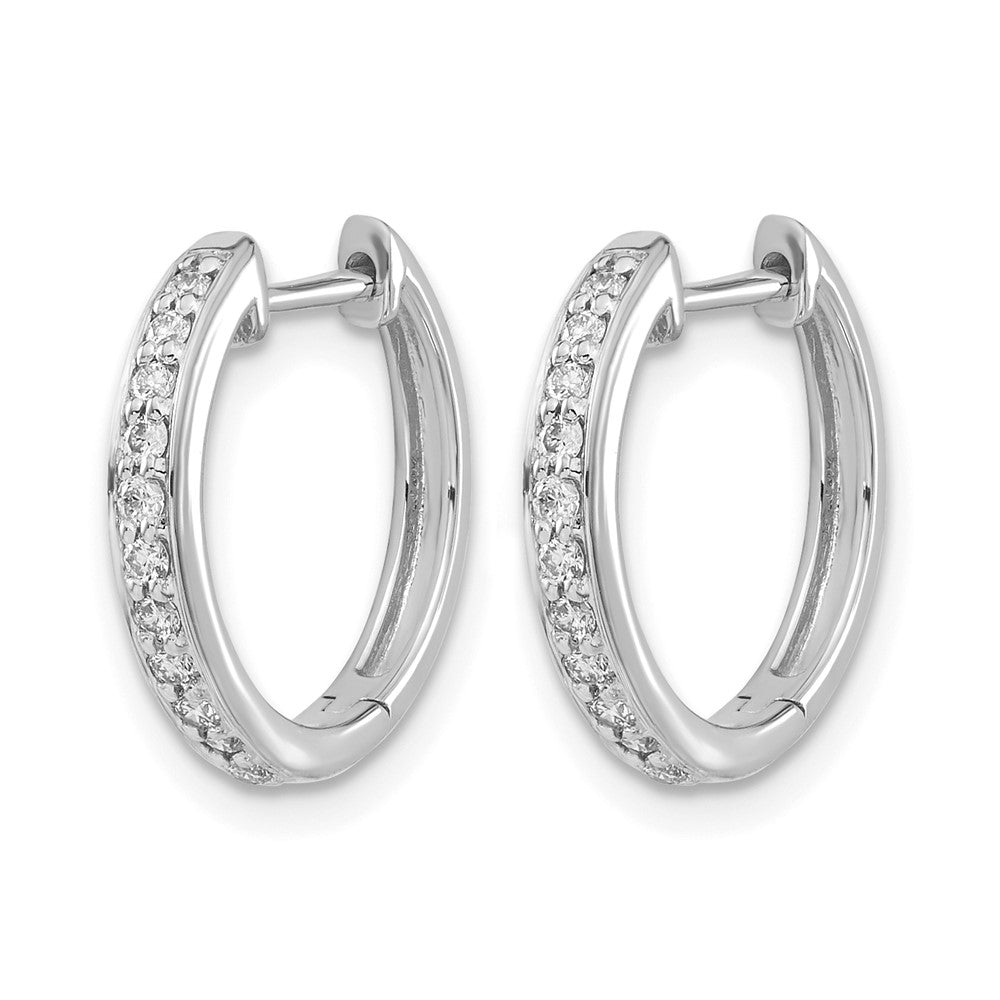1/4 carat Diamond Complete Hinged Hoop Earrings - WBC