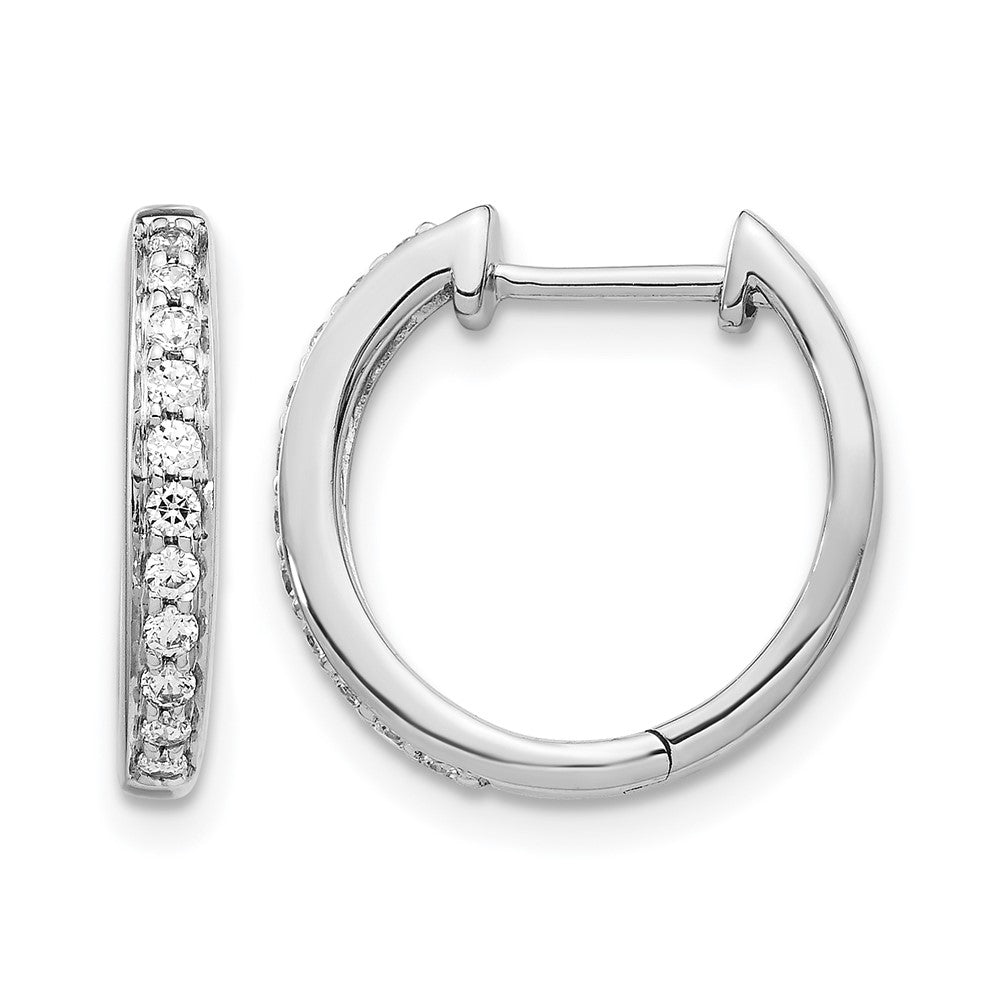 1/4 carat Diamond Complete Hinged Hoop Earrings - WBC