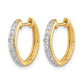 1/4 carat Diamond Complete Hinged Hoop Earrings - WBC