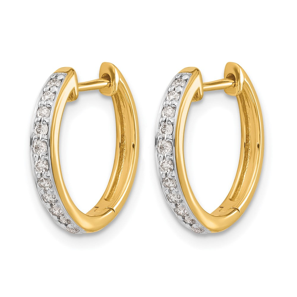 1/4 carat Diamond Complete Hinged Hoop Earrings - WBC