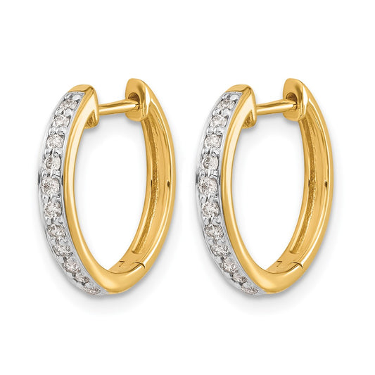 1/4 carat Diamond Complete Hinged Hoop Earrings - WBC