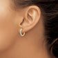 1/4 carat Diamond Complete Hinged Hoop Earrings - WBC