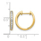 1/4 carat Diamond Complete Hinged Hoop Earrings - WBC