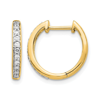 1/4 carat Diamond Complete Hinged Hoop Earrings - WBC