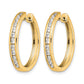 1/2 carat Diamond Channel-set Hinged Hoop Earrings - WBC