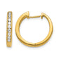 1/2 carat Diamond Channel-set Hinged Hoop Earrings - WBC