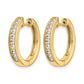 1 carat Diamond Channel-set Hinged Hoop Earrings - WBC