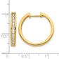 1 carat Diamond Channel-set Hinged Hoop Earrings - WBC