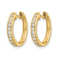 1/8 carat Diamond Hinged Hoop Earrings - WBC