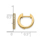 1/8 carat Diamond Hinged Hoop Earrings - WBC