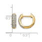 1/2 carat Diamond Pave Hinged Hoop Earrings - WBC