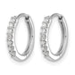 1/6 carat Diamond Hinged Hoop Earrings - WBC