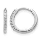 1/6 carat Diamond Hinged Hoop Earrings - WBC