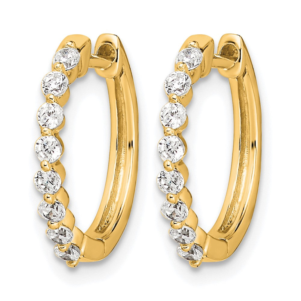 1/3 carat Diamond Hinged Hoop Earrings - WBC