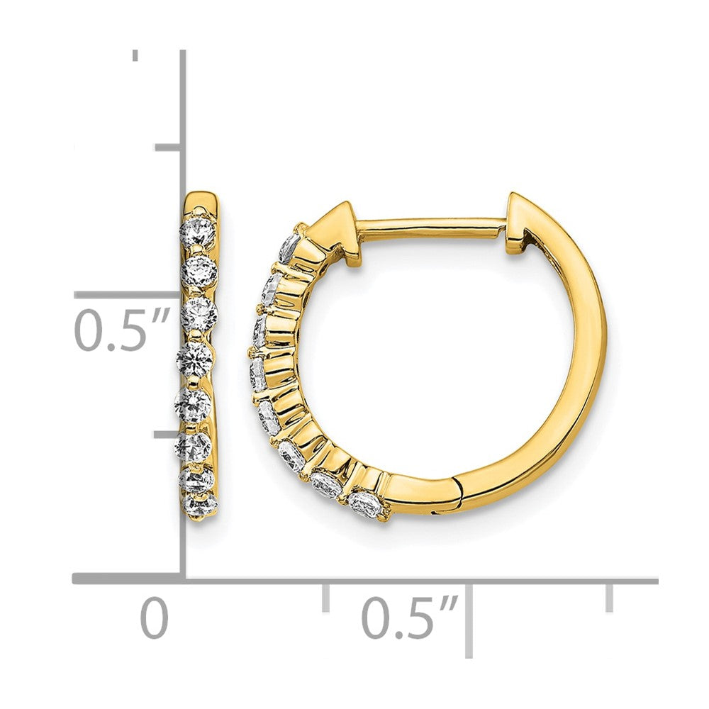 1/3 carat Diamond Hinged Hoop Earrings - WBC