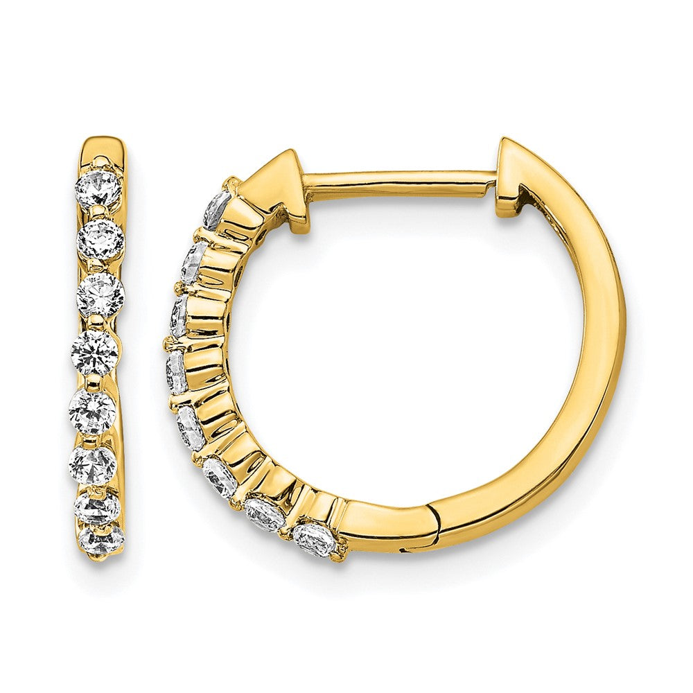 1/3 carat Diamond Hinged Hoop Earrings - WBC