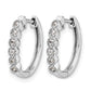 1/8 carat Diamond Hinged Hoop Earrings - WBC
