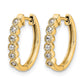 1/8 carat Diamond Hinged Hoop Earrings - WBC