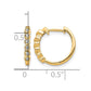 1/8 carat Diamond Hinged Hoop Earrings - WBC