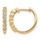 1/8 carat Diamond Hinged Hoop Earrings - WBC
