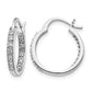 1/4 carat Diamond In/Out Hoop Earrings - WBC