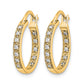1/4 carat Diamond In/Out Hoop Earrings - WBC