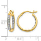 1/4 carat Diamond In/Out Hoop Earrings - WBC