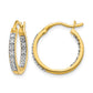 1/4 carat Diamond In/Out Hoop Earrings - WBC