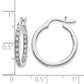 1/3 carat Diamond In/Out Hoop Earrings - WBC
