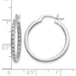 1/2 carat Diamond In/Out Hoop Earrings - WBC