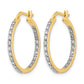 1/2 carat Diamond In/Out Hoop Earrings - WBC