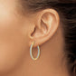 1/2 carat Diamond In/Out Hoop Earrings - WBC
