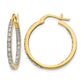 1/2 carat Diamond In/Out Hoop Earrings - WBC