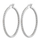 7/8 carat Diamond In/Out Hoop Earrings - WBC