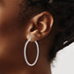 7/8 carat Diamond In/Out Hoop Earrings - WBC