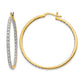 7/8 carat Diamond In/Out Hoop Earrings - WBC
