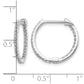 1/2 carat Diamond In/Out Hinged Hoop Earrings - WBC