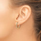 1/2 carat Diamond In/Out Hinged Hoop Earrings - WBC